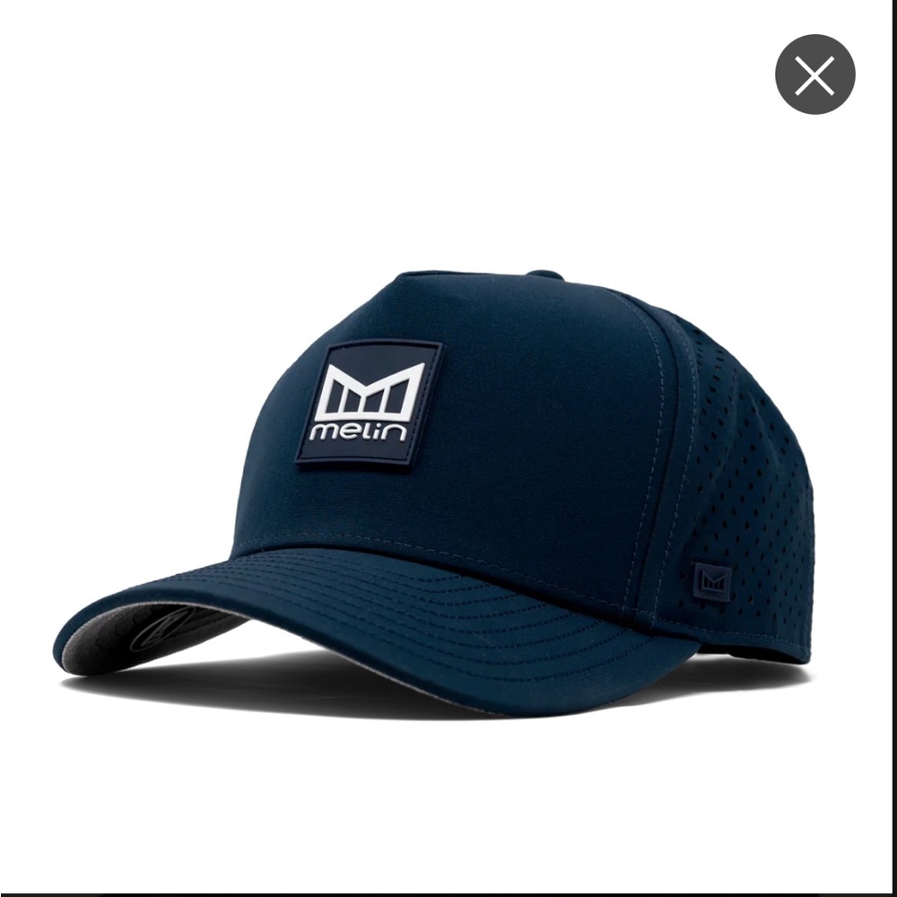 NWT Melin Brand Odyssey Stacked Hydro Hat - Navy - Size Classic